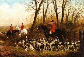 unknow artist Classical hunting fox, Equestrian and Beautiful Horses, 048. Germany oil painting art